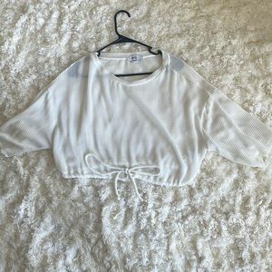 see through cropped jacket